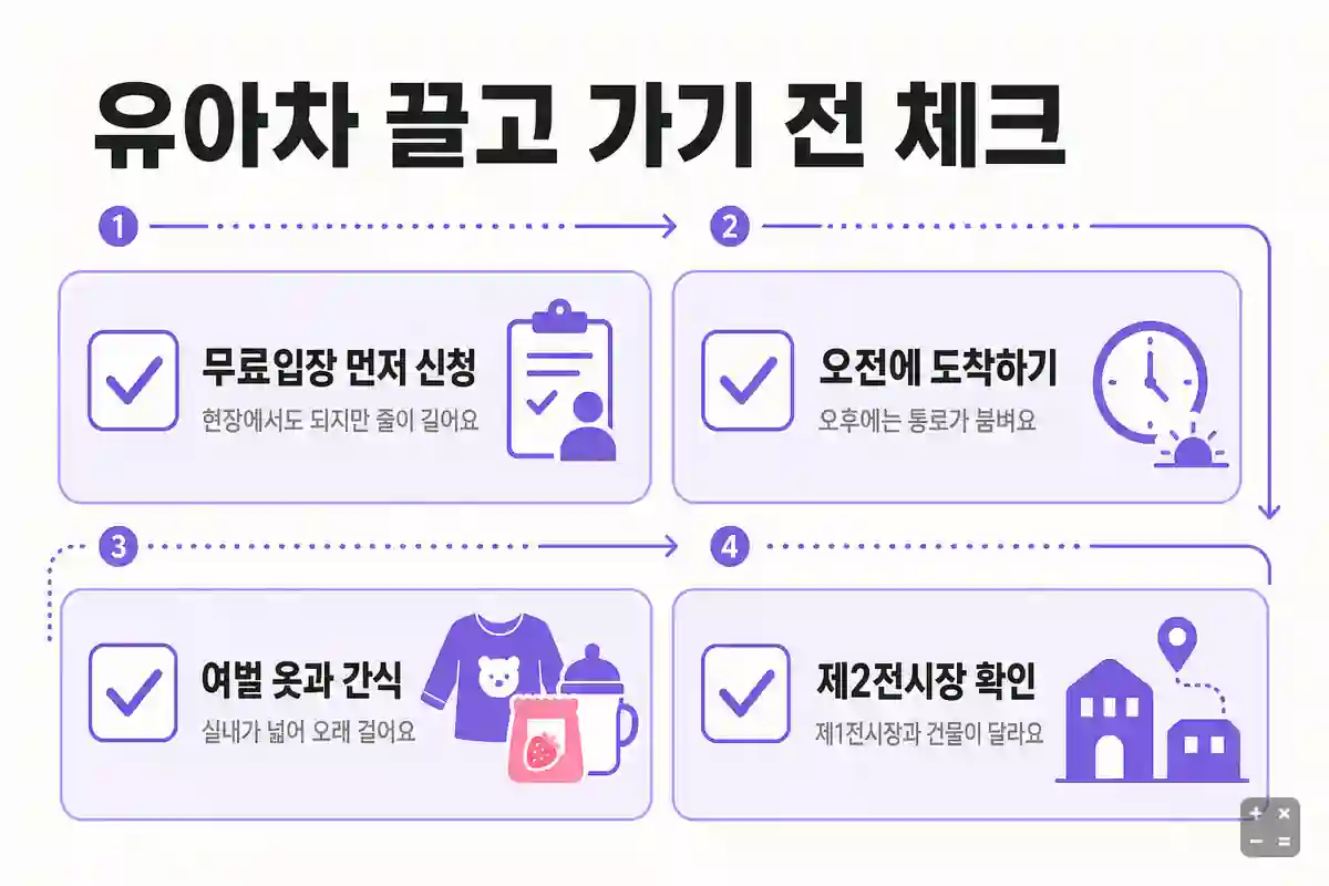 유아차 끌고 가기 전 체크리스트