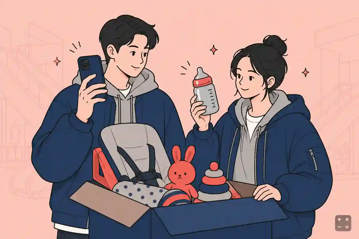 육아용품을 온라인으로만 고르다 막막해진 상황