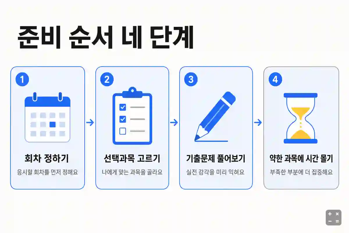 검정고시 준비 순서 네 단계