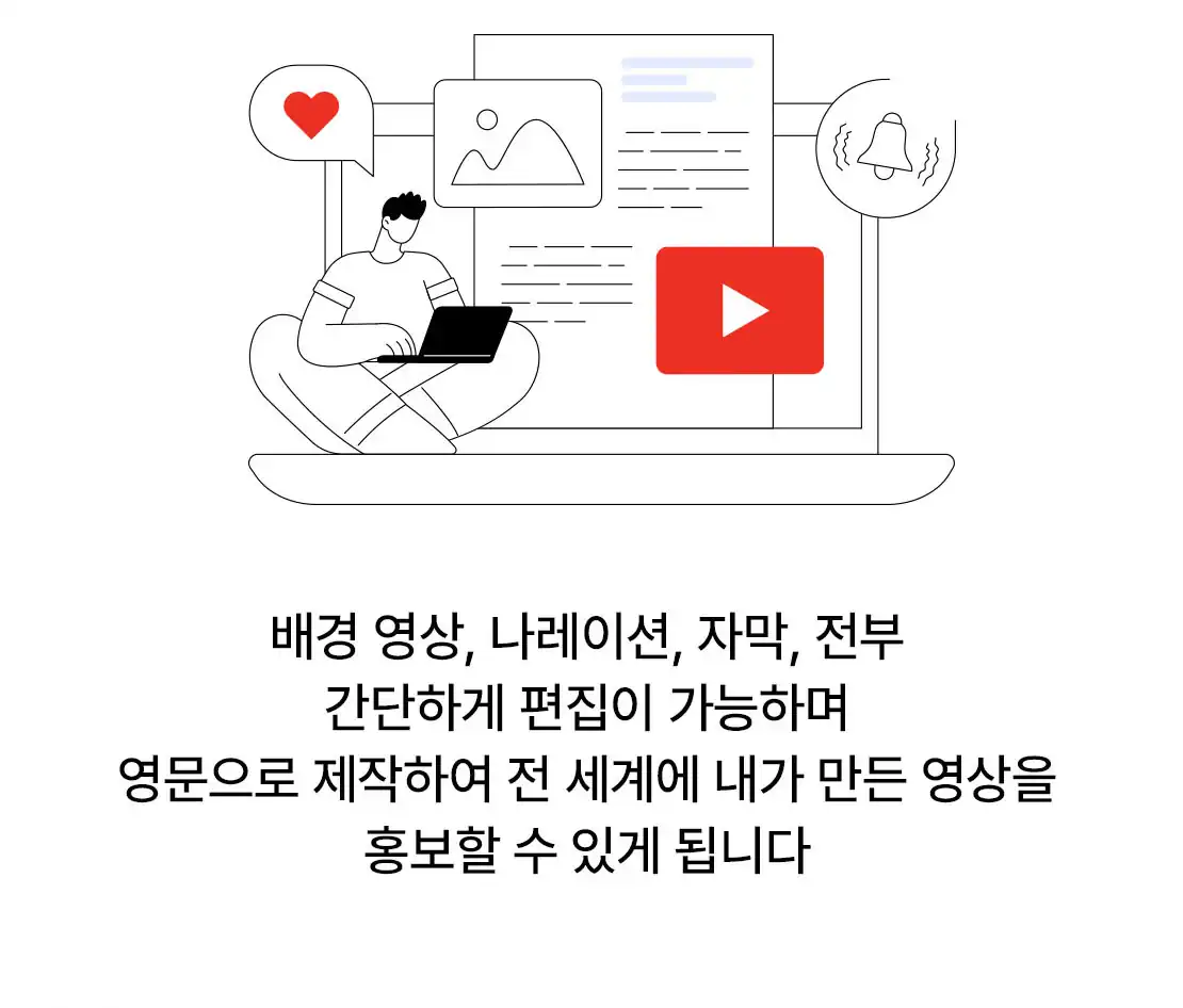 배경 영상과 자막을 편집해 해외로 홍보하는 방법