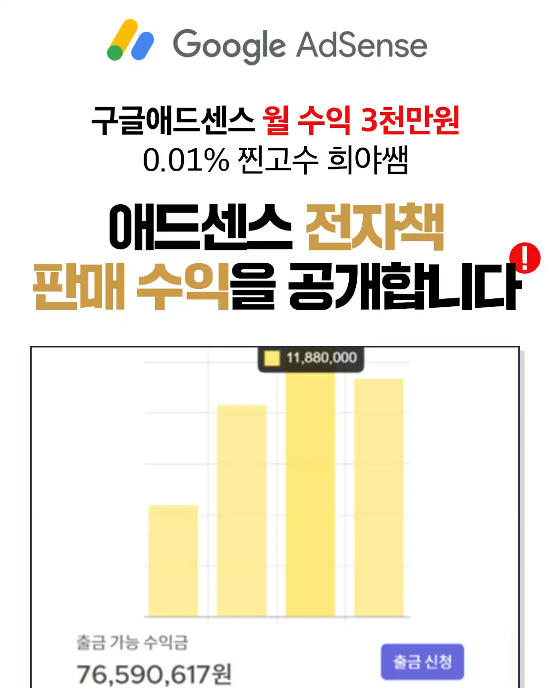 희야쌤이 공개한 애드센스와 전자책 판매 수익
