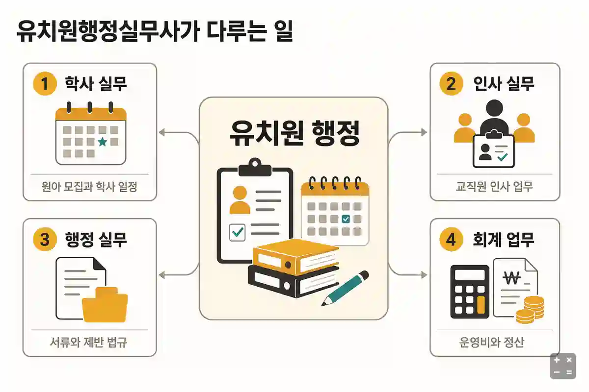 유치원행정실무사가 다루는 업무 범위