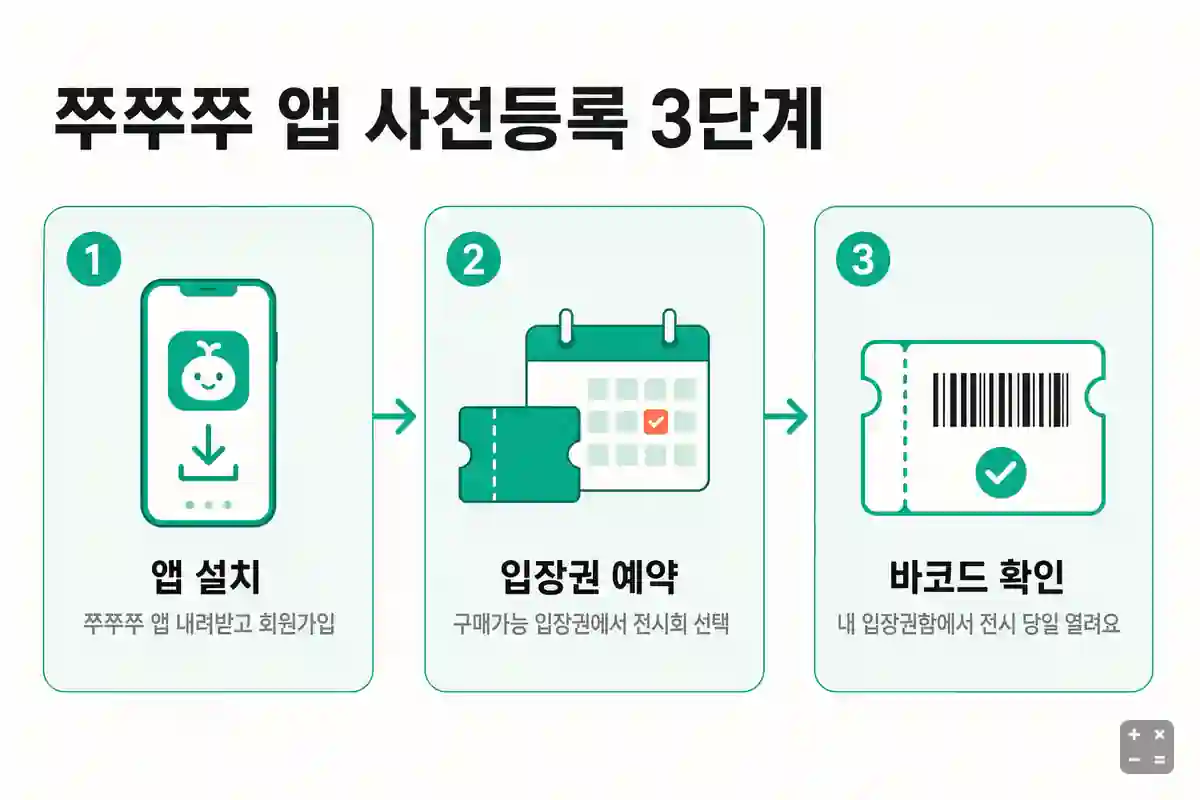 쭈쭈쭈 앱 무료 사전등록 순서
