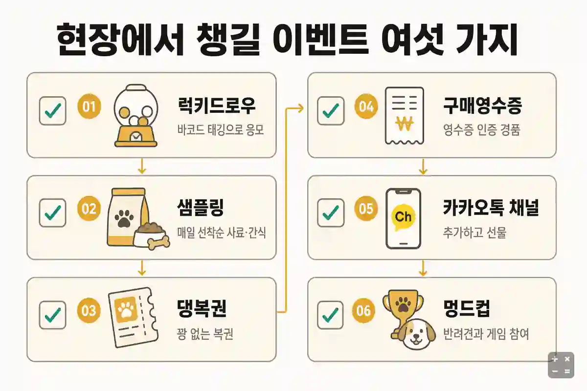 케이펫페어 수원 현장 이벤트 여섯 가지
