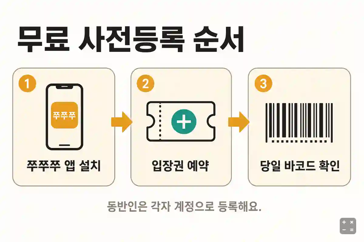 쭈쭈쭈 앱 무료 사전등록 순서