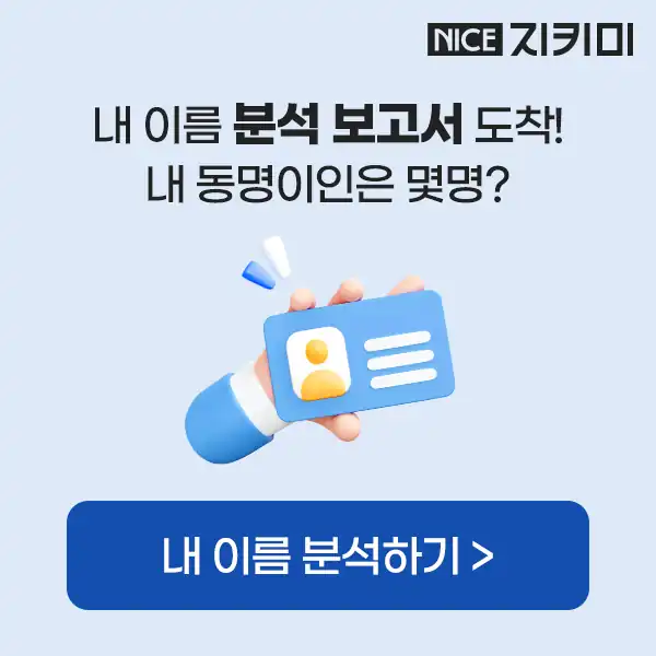 나이스지키미 이름어때 내 이름 분석 보고서 안내