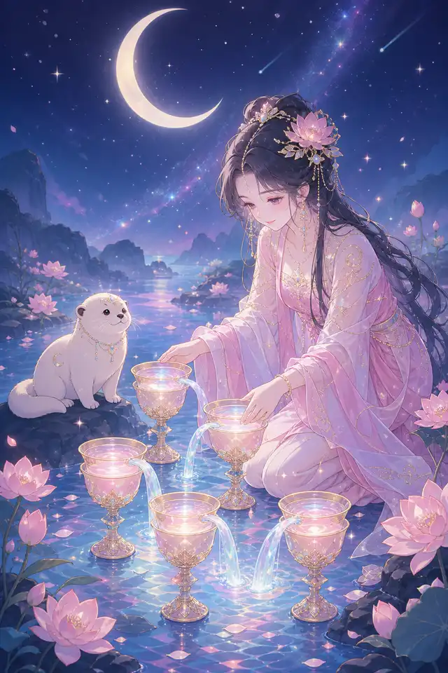 컵 · 6 타로 카드